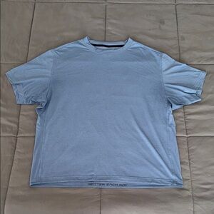 lululemon athletica Light Blue Short Sleeve Tee